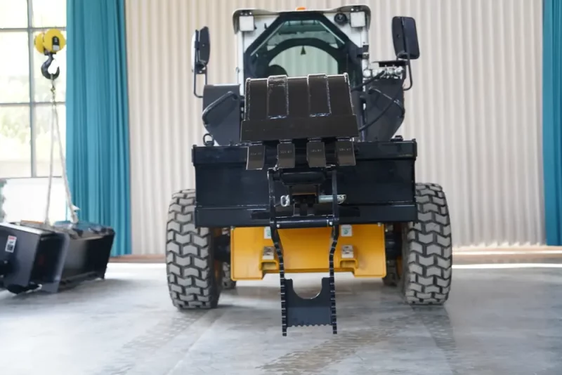 Skid Steer Backhoe Digger Bucket Attachment with 15 Bucket, Universal Mount Plate (1)