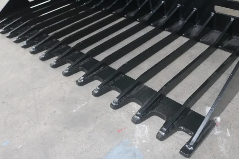 Skid Steer Mini Track Loader Rock Bucket, Fit Mini Skid Steer Loader